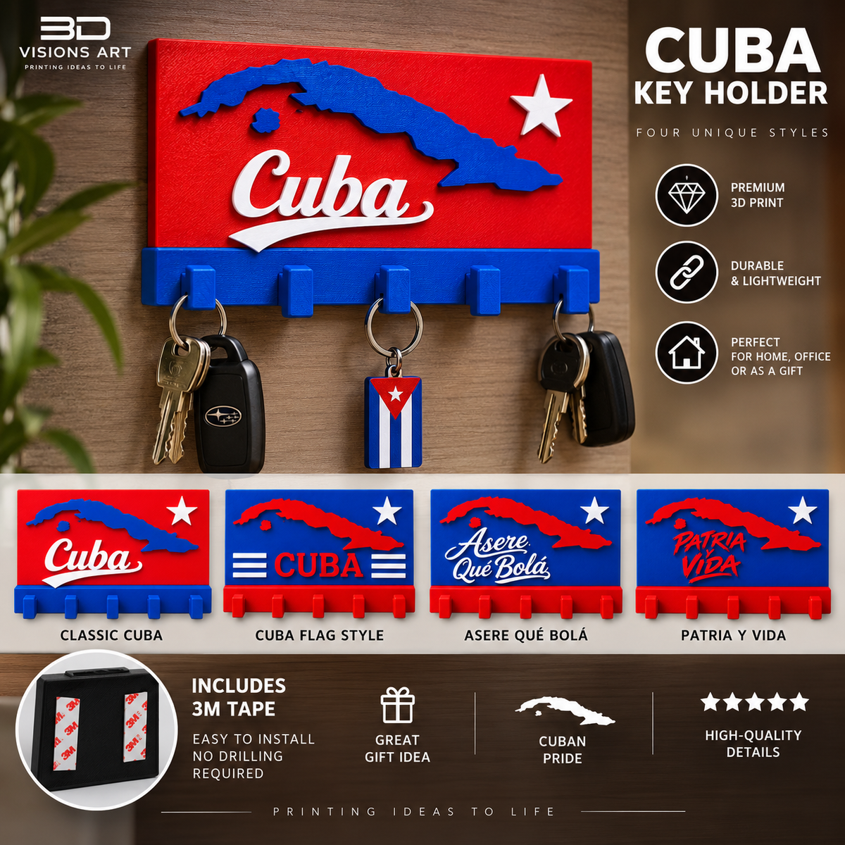Cuba Key Holder