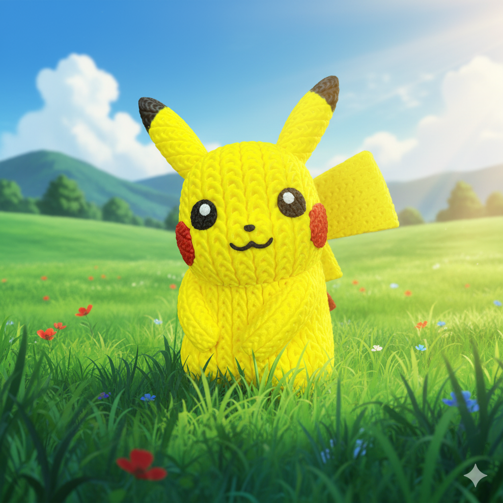 Pikachu Knitted