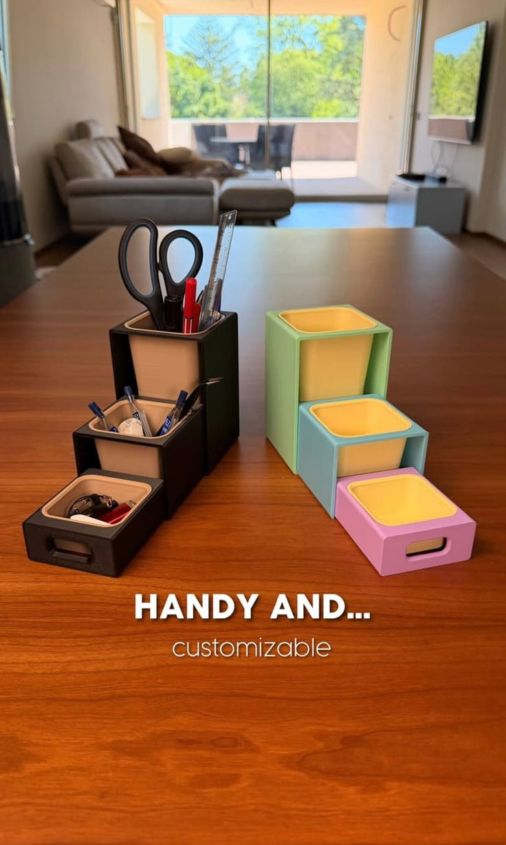 Pivot Organizer – Modular And Satisfying Desk Organizer