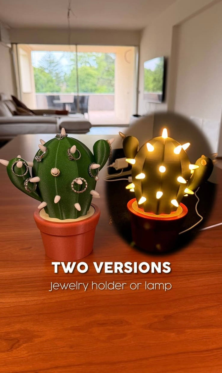 CACTICHARM – Cactus Jewelry Holder & Hidden Storage Organizer