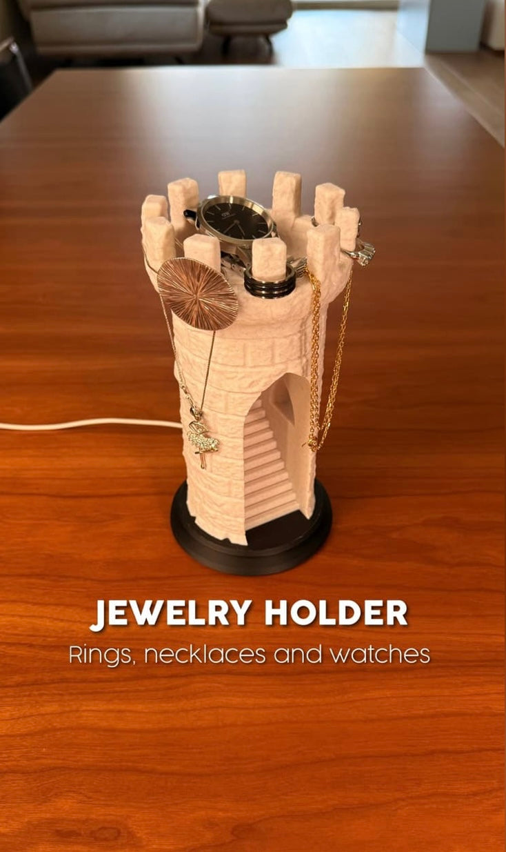 Aurora Tower Jewelry Lamp & Organizer