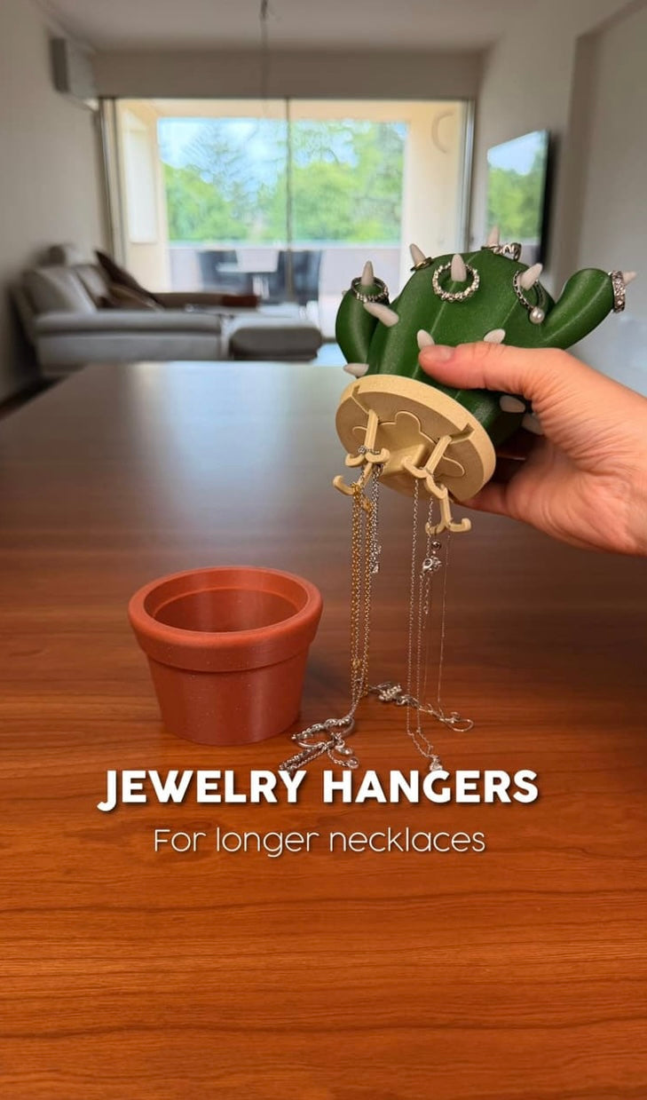 CACTICHARM – Cactus Jewelry Holder & Hidden Storage Organizer
