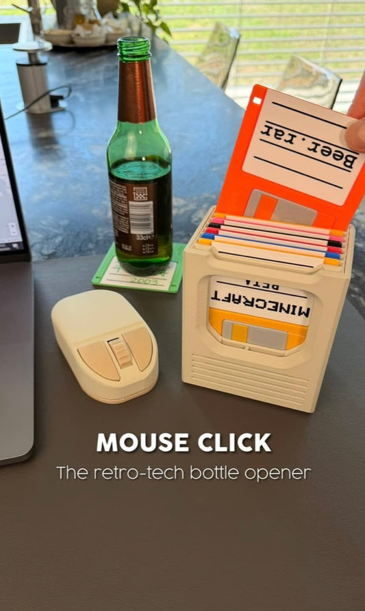 Mouse fidget bottle opener