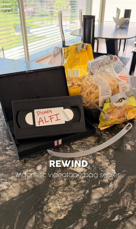 REWIND | MAGNETIC VIDEOTAPE BAG
SEALER