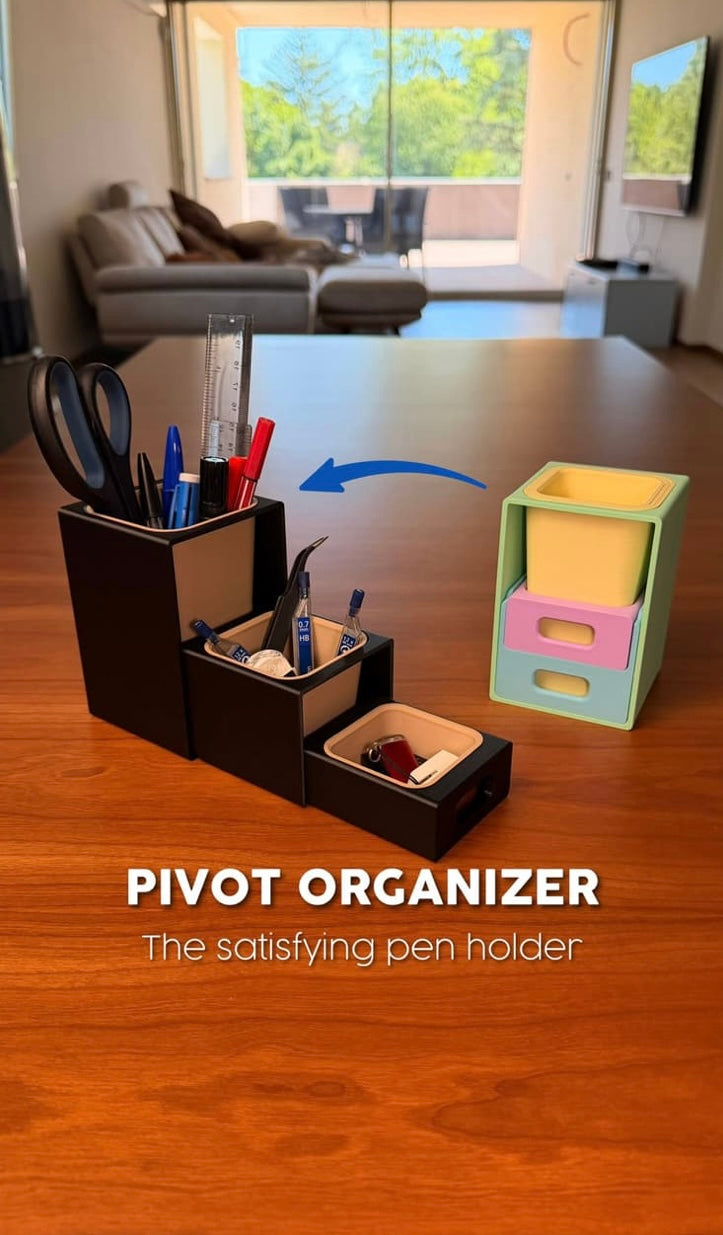 Pivot Organizer – Modular And Satisfying Desk Organizer