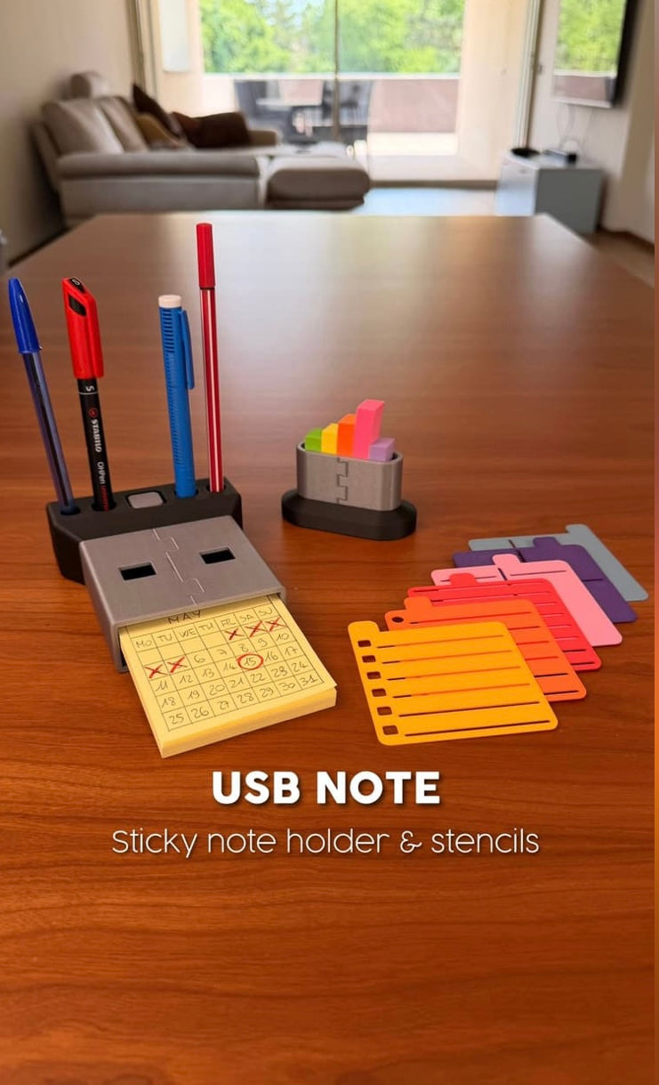 USB Note Sticky Holder 📋