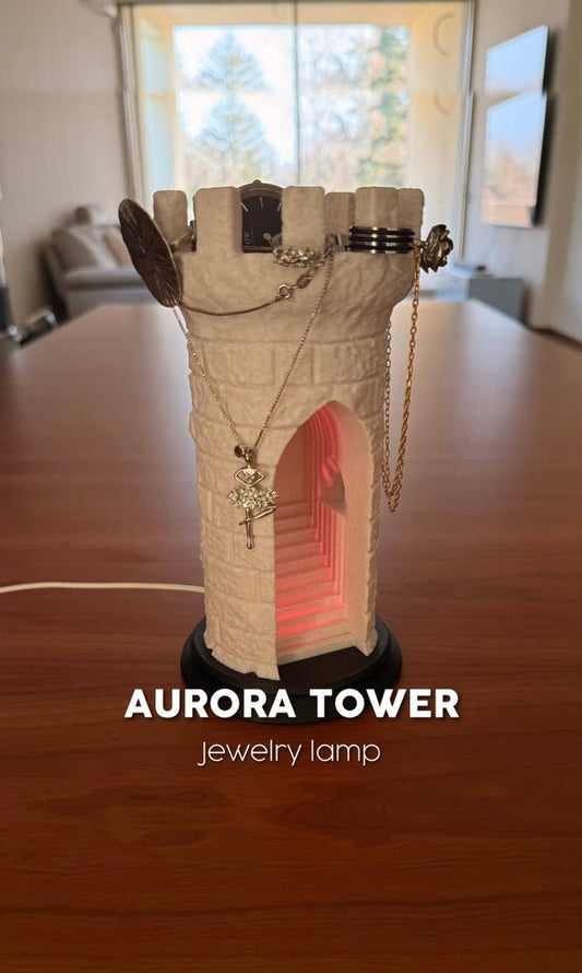 Aurora Tower Jewelry Lamp & Organizer