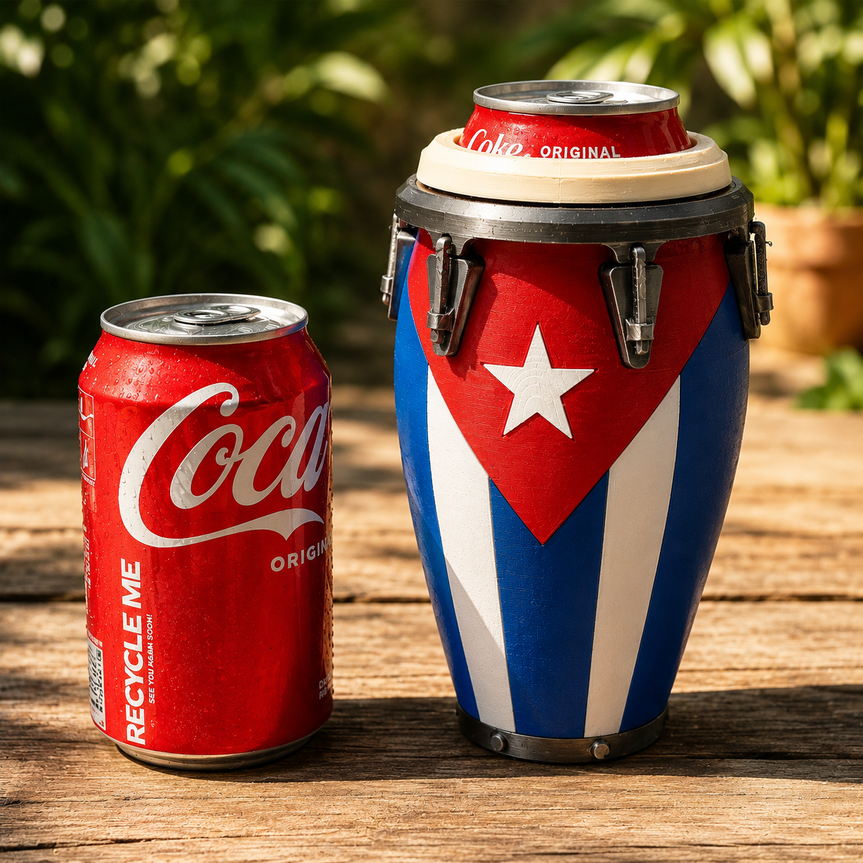 Cuba Conga Can Holder