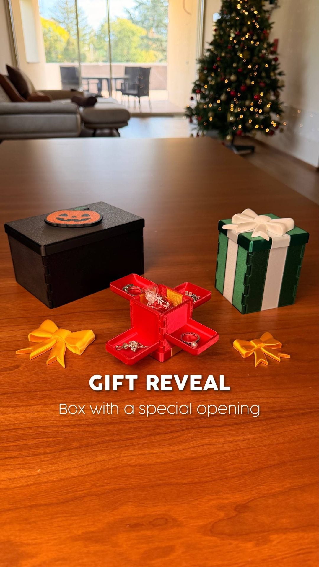 GIFT REVEAL BOX WITH A SPECIAL OPENING